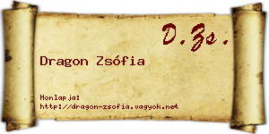 Dragon Zsófia névjegykártya