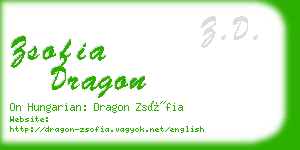 zsofia dragon business card